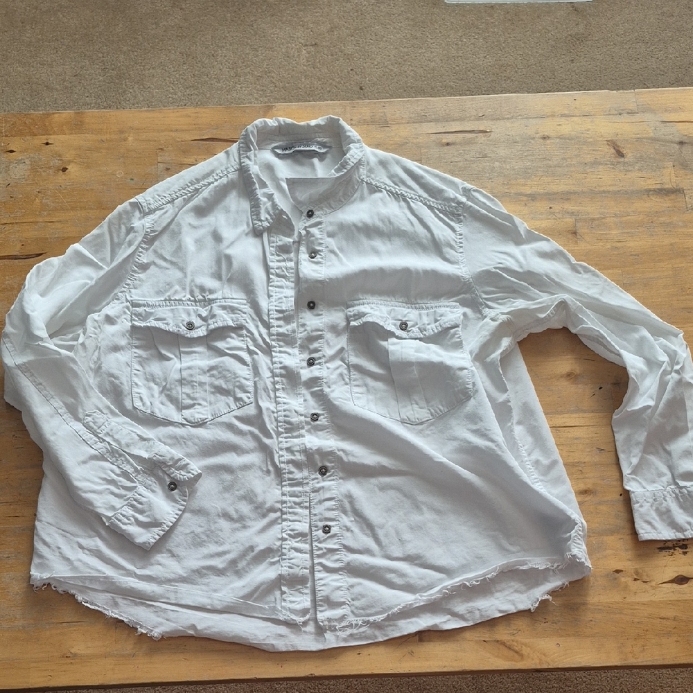 Women's White Button Down Shirt